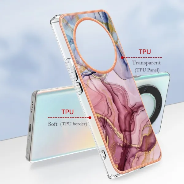 IMD MARBLE Ochranný kryt Honor Magic5 Lite ROSE RED