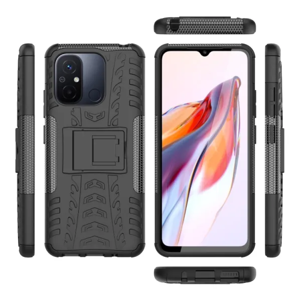 STAND Extra odolný obal Xiaomi Redmi 12C čierny