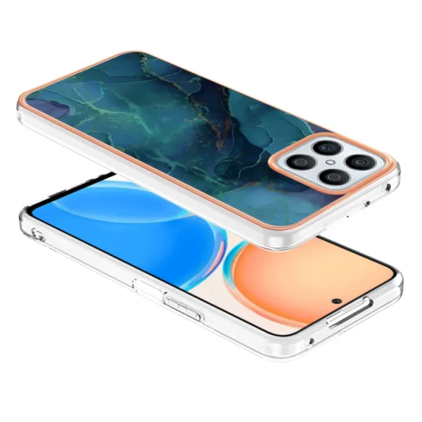 IMD MARBLE Ochranný kryt Honor X8 GREEN