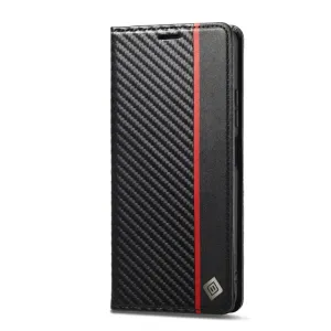 IMEEKE CARBON Peňaženkový kryt Xiaomi Redmi Note 12 5G / Poco X5 5G