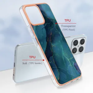 IMD MARBLE Ochranný kryt Honor X8 GREEN