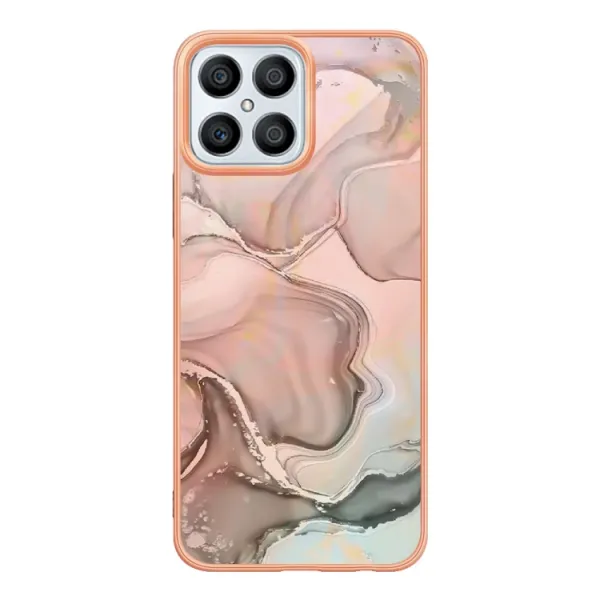 IMD MARBLE Ochranný kryt Honor X8 ROSE GOLD