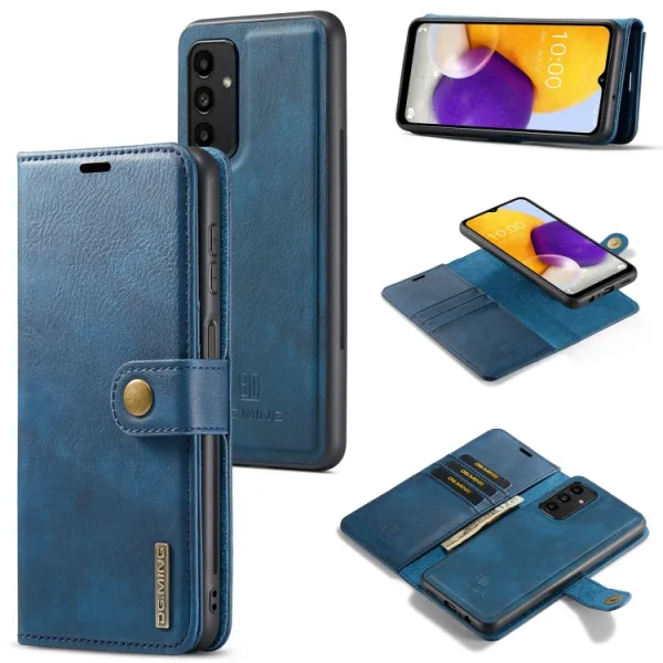 DG.MING Peňaženkový obal 2v1 Samsung Galaxy A13 modrý