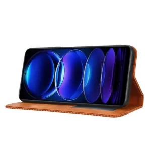 BUSINESS Peňaženkový kryt pre Xiaomi Redmi Note 12 5G / Poco X5 5G hnedý
