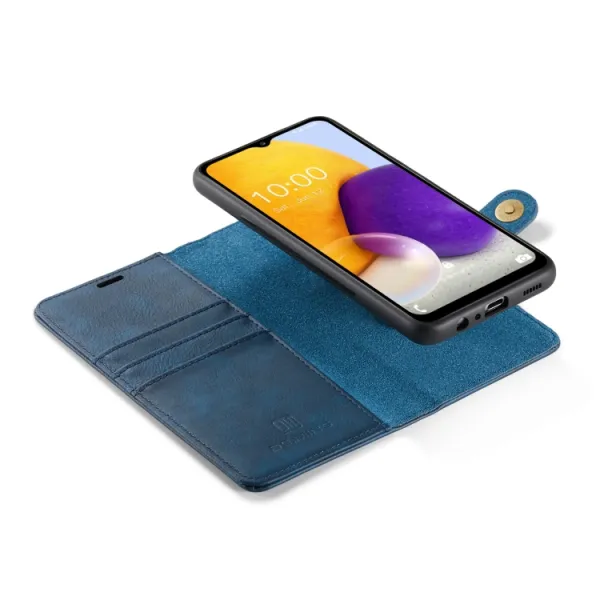 DG.MING Peňaženkový obal 2v1 Samsung Galaxy A13 modrý