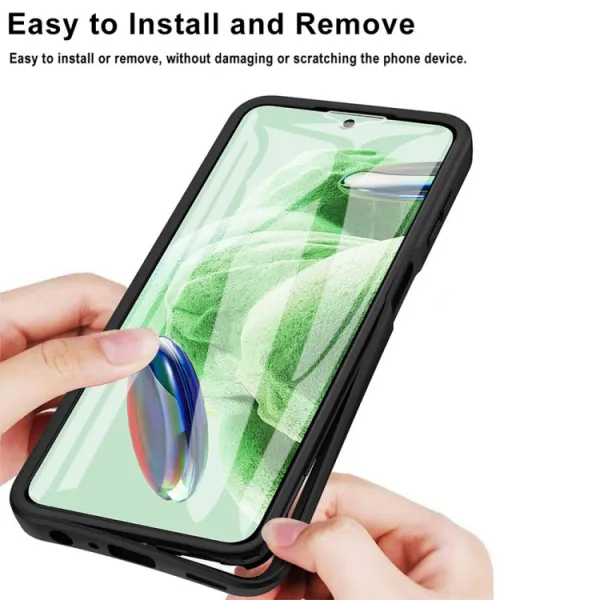 DUAL Obojstranný kryt s fóliou Xiaomi Redmi Note 12 5G / Poco X5 5G modrý