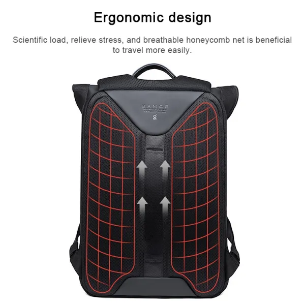 BANGE LEISURE Priestranný batoh pre notebook s uhlopriečkou do 15,6" čierny