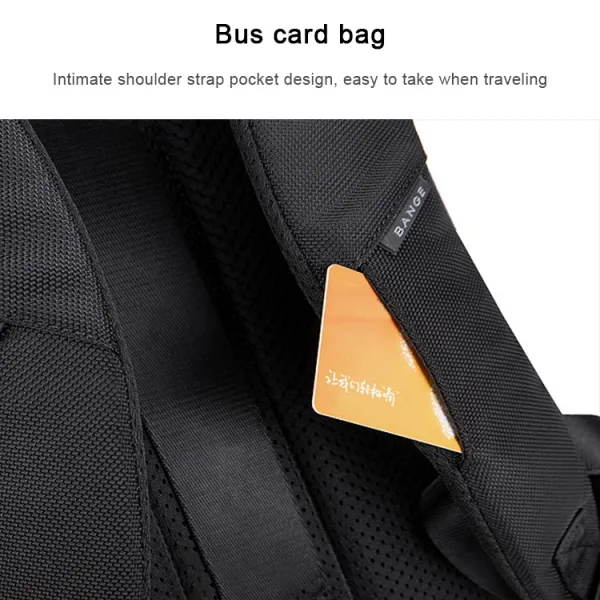 BANGE LEISURE Priestranný batoh pre notebook s uhlopriečkou do 15,6" čierny