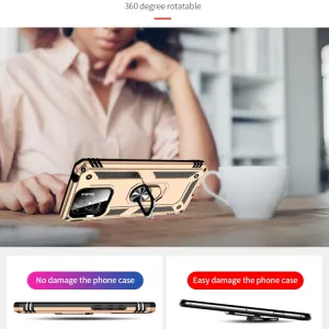 RING Obal s držiakom pre Xiaomi Redmi 12C zlatý
