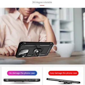 RING Obal s držiakom pre Xiaomi Redmi 12C čierny