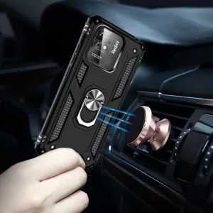 RING Obal s držiakom pre Xiaomi Redmi 12C čierny
