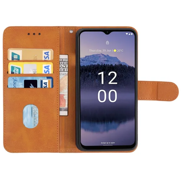 SMOOTH Peňaženkové puzdro pre Nokia G11 Plus hnedé