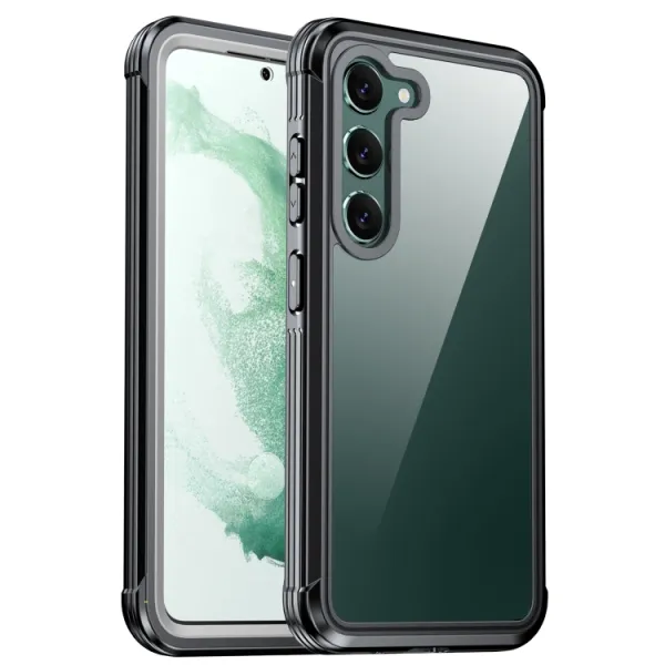 SOLID Obojstranný kryt pre Samsung Galaxy S23 Plus 5G čierny