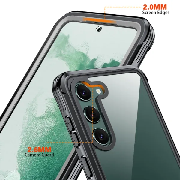 SOLID Obojstranný kryt pre Samsung Galaxy S23 Plus 5G čierny