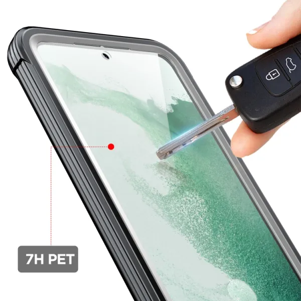 SOLID Obojstranný kryt pre Samsung Galaxy S23 Plus 5G čierny