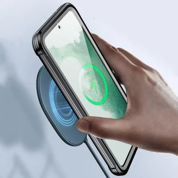 SOLID Obojstranný kryt pre Samsung Galaxy S23 Plus 5G čierny