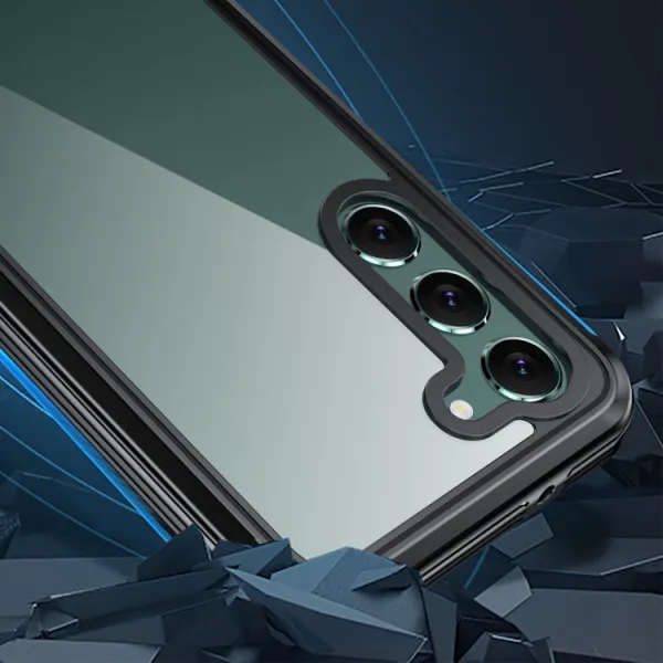 SOLID Obojstranný kryt pre Samsung Galaxy S23 Plus 5G čierny