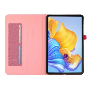 FABRIC Zaklápací obal pre Honor Pad 8 ružový
