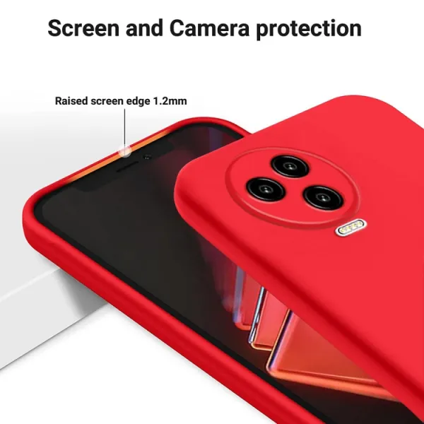 RUBBER Ochranný kryt pre Infinix Note 12 Pro / Note 12 2023 červený