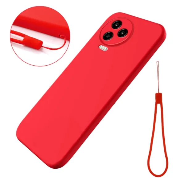 RUBBER Ochranný kryt pre Infinix Note 12 Pro / Note 12 2023 červený