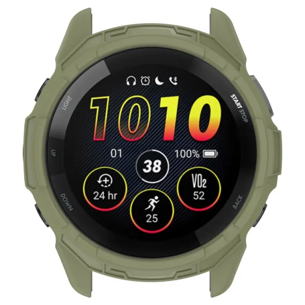 TPU HALF COVER Obal pre Garmin Forerunner 265 zelený