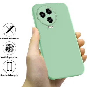 RUBBER Ochranný kryt pre Infinix Note 12 Pro / Note 12 2023 zelený