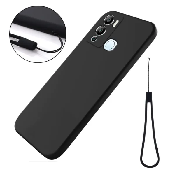 RUBBER Ochranný kryt pre Infinix Hot 12i čierny