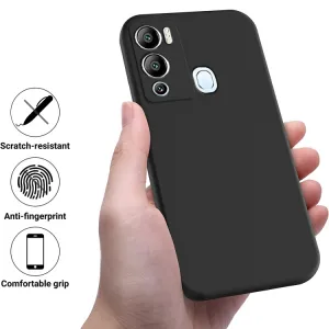 RUBBER Ochranný kryt pre Infinix Hot 12i čierny