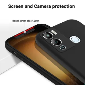 RUBBER Ochranný kryt pre Infinix Hot 12i čierny