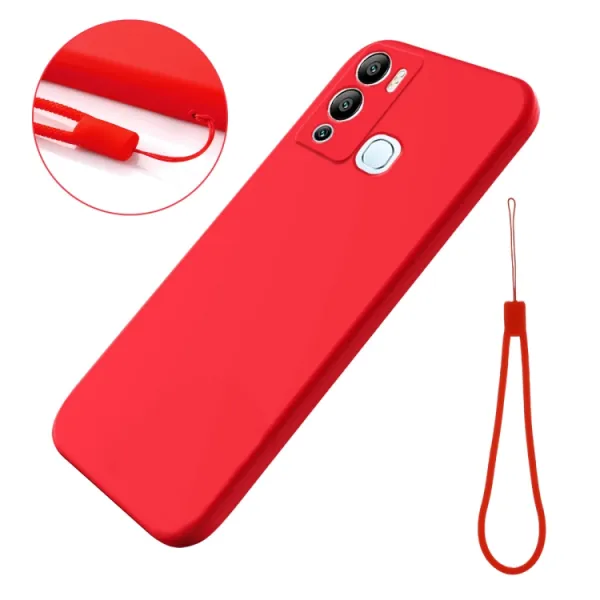 RUBBER Ochranný kryt pre Infinix Hot 12i červený
