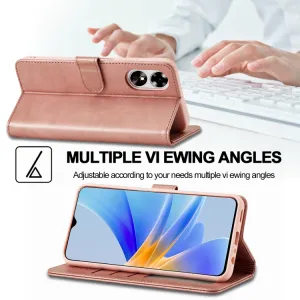 IMEEKE Peňaženkový obal pre Oppo A78 5G ružový