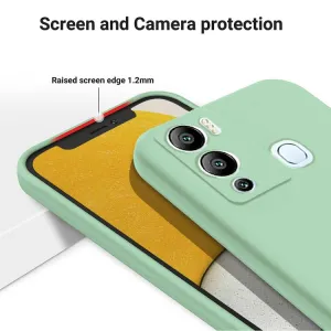RUBBER Ochranný kryt pre Infinix Hot 12i zelený