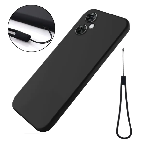 RUBBER Ochranný kryt pre OnePlus Nord CE 3 Lite 5G čierny