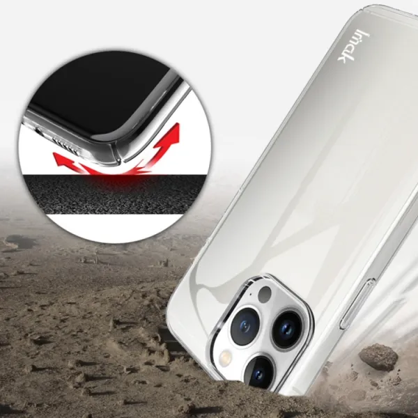 IMAK WING Ochranný obal pre Apple iPhone 14 Pro priehľadný