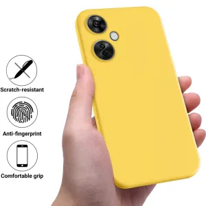RUBBER Ochranný kryt pre OnePlus Nord CE 3 Lite 5G žltý