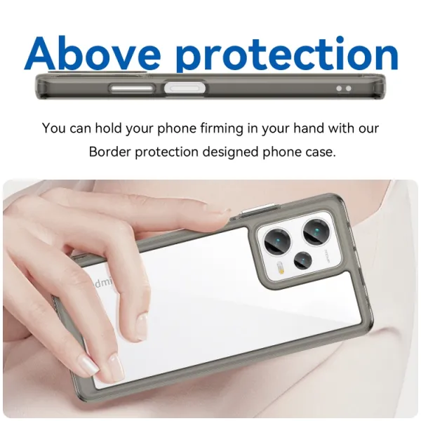 CRYSTAL Ochranný kryt pre Xiaomi Redmi Note 12 Pro+ 5G šedý