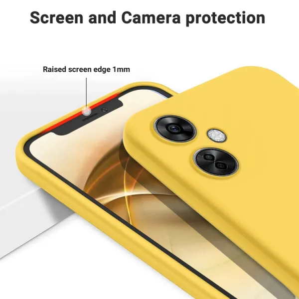 RUBBER Ochranný kryt pre OnePlus Nord CE 3 Lite 5G žltý