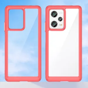 CRYSTAL Ochranný kryt pre Xiaomi Redmi Note 12 Pro+ 5G červený