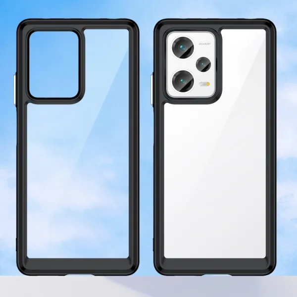 CRYSTAL Ochranný kryt pre Xiaomi Redmi Note 12 Pro+ 5G čierny