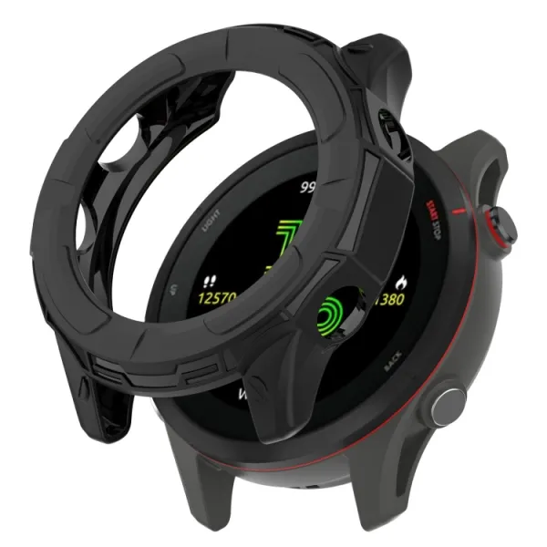TPU HALF COVER Obal pre Garmin Forerunner 255 čierny