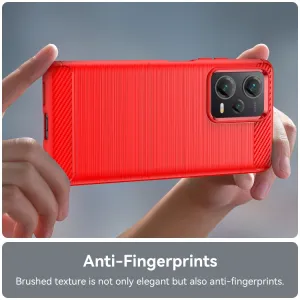 FLEXI TPU Kryt pre Xiaomi Redmi Note 12 Pro+ 5G červený