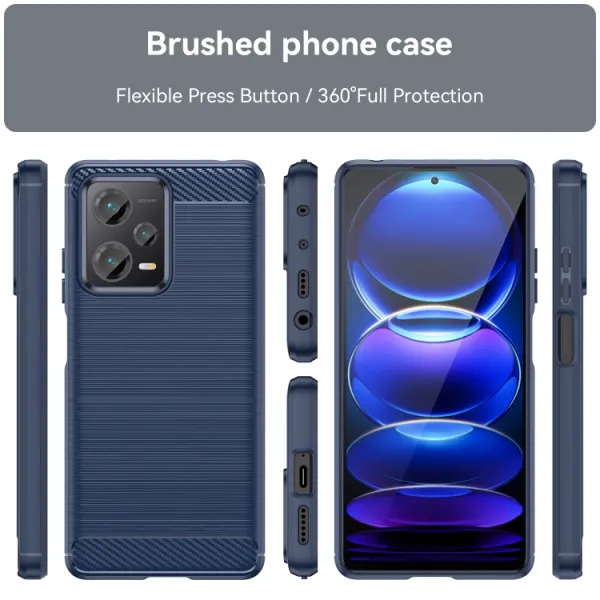 FLEXI TPU Kryt pre Xiaomi Redmi Note 12 Pro+ 5G modrý