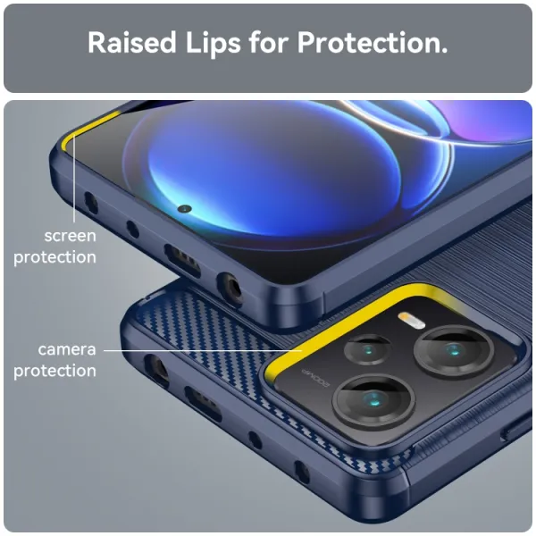FLEXI TPU Kryt pre Xiaomi Redmi Note 12 Pro+ 5G modrý