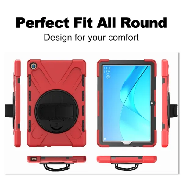 SOLID Odolný kryt pre Huawei MediaPad M5 10.8 červený