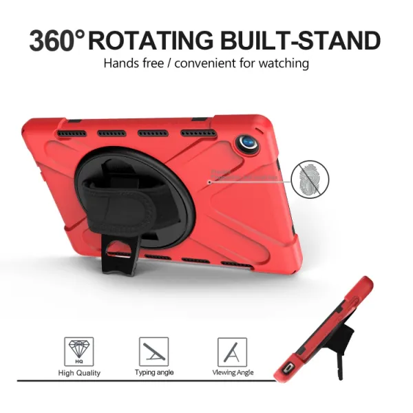 SOLID Odolný kryt pre Huawei MediaPad M5 10.8 červený