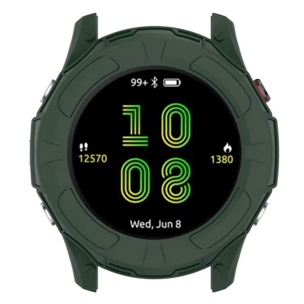 TPU HALF COVER Obal pre Garmin Forerunner 955 zelený