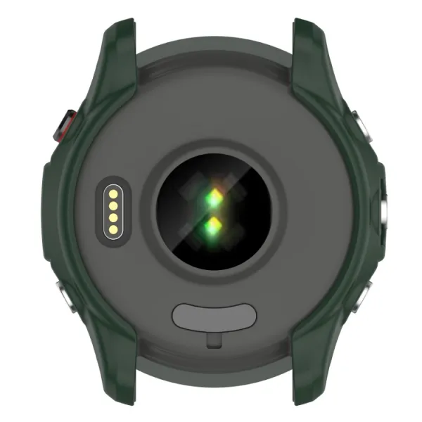 TPU HALF COVER Obal pre Garmin Forerunner 955 zelený