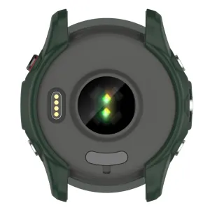 TPU HALF COVER Obal pre Garmin Forerunner 955 zelený
