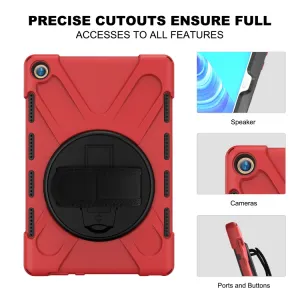 SOLID Odolný kryt pre Huawei MediaPad M5 10.8 červený