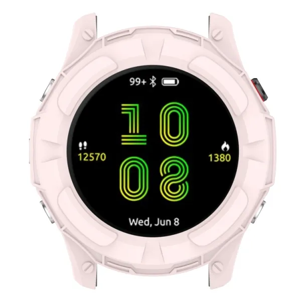 TPU HALF COVER Obal pre Garmin Forerunner 955 ružový